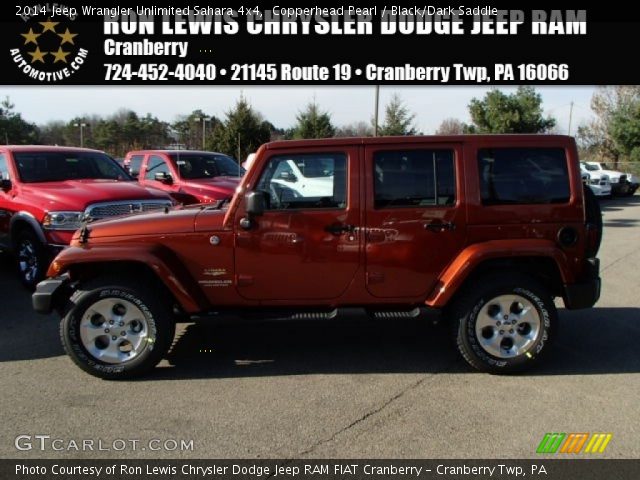 2014 Jeep Wrangler Unlimited Sahara 4x4 in Copperhead Pearl