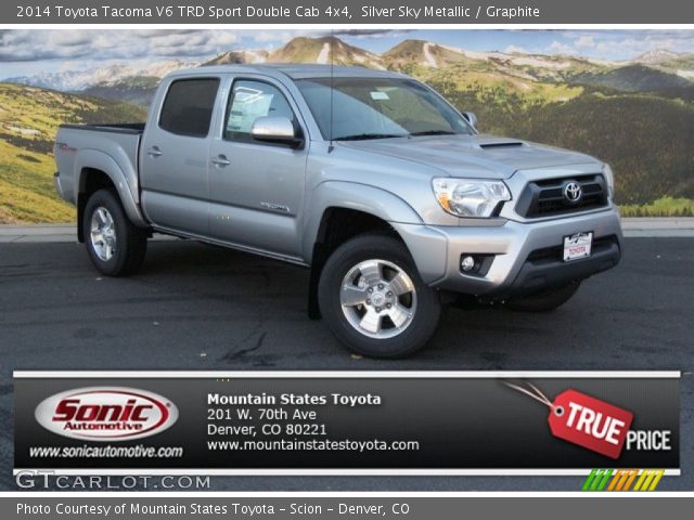 2014 Toyota Tacoma V6 TRD Sport Double Cab 4x4 in Silver Sky Metallic