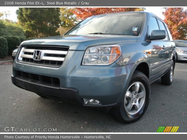 2008 Honda Pilot EX-L in Steel Blue Metallic