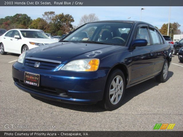 2003 Honda Civic EX Sedan in Royal Blue