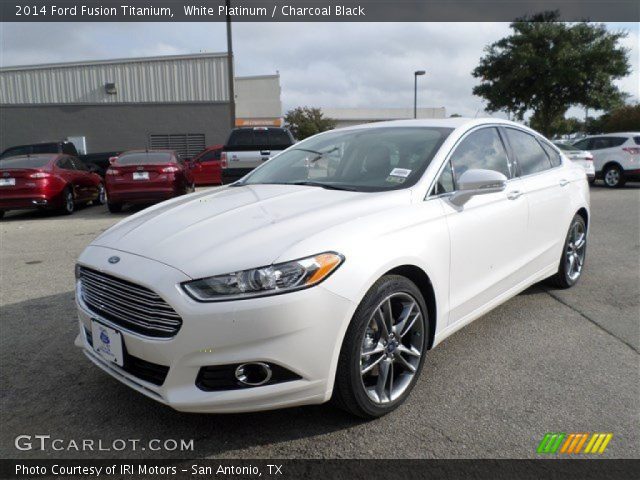 2014 Ford Fusion Titanium in White Platinum