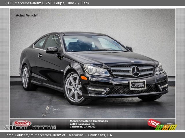 2012 Mercedes-Benz C 250 Coupe in Black