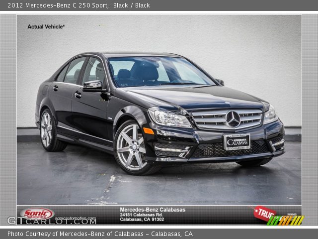 2012 Mercedes-Benz C 250 Sport in Black
