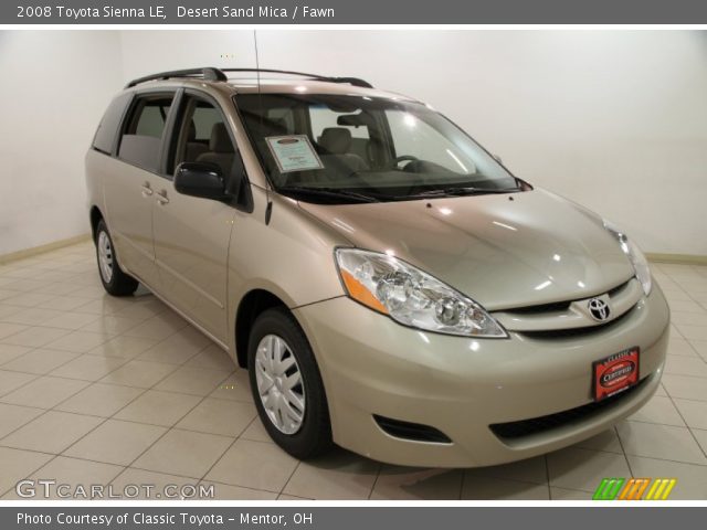2008 Toyota Sienna LE in Desert Sand Mica