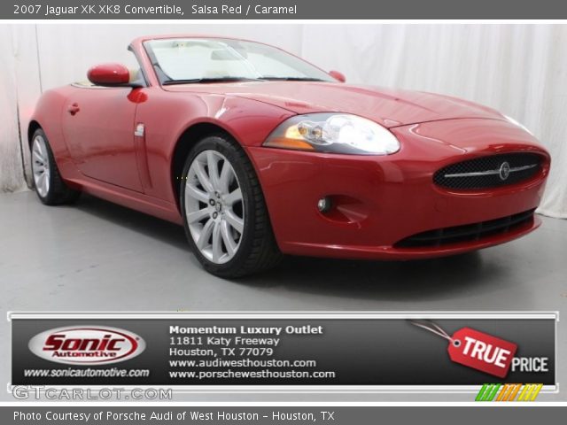 2007 Jaguar XK XK8 Convertible in Salsa Red