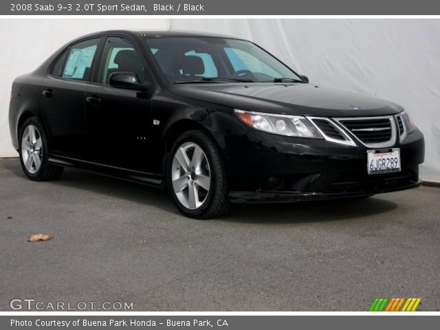 2008 Saab 9-3 2.0T Sport Sedan in Black