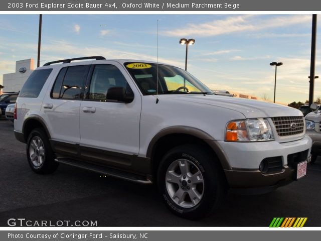2003 Ford Explorer Eddie Bauer 4x4 in Oxford White