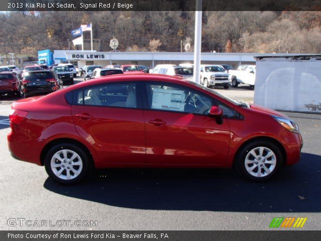 2013 Kia Rio LX Sedan in Signal Red