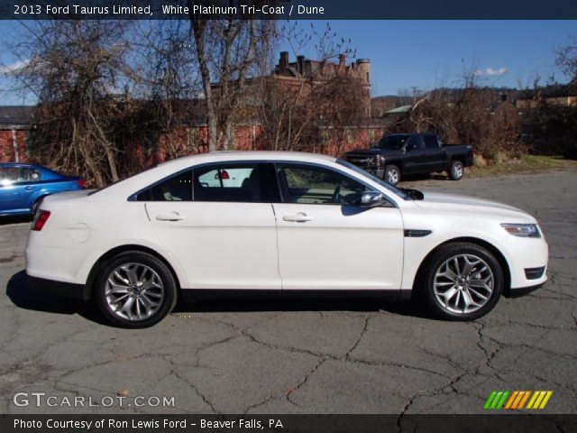 2013 Ford Taurus Limited in White Platinum Tri-Coat