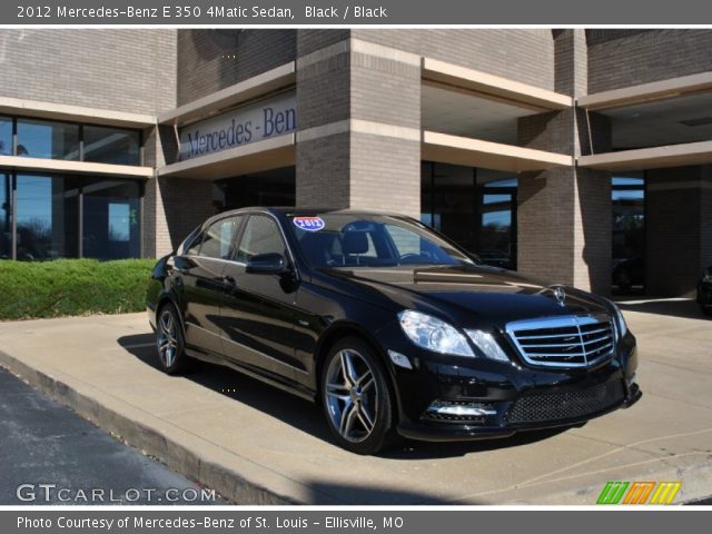 2012 Mercedes-Benz E 350 4Matic Sedan in Black