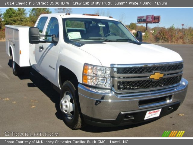 2014 Chevrolet Silverado 3500HD WT Crew Cab Utility Truck in Summit White