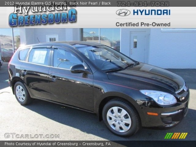2012 Hyundai Elantra GLS Touring in Black Noir Pearl