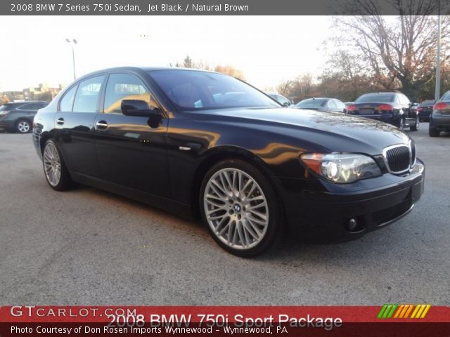 2008 BMW 7 Series 750i Sedan in Jet Black