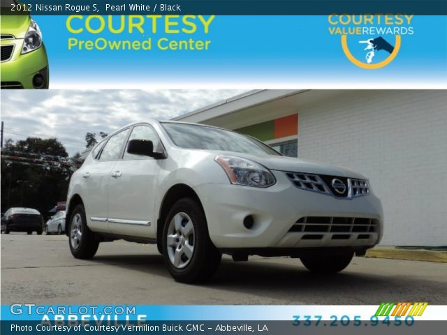 2012 Nissan Rogue S in Pearl White