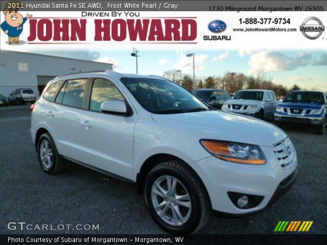 2011 Hyundai Santa Fe SE AWD in Frost White Pearl