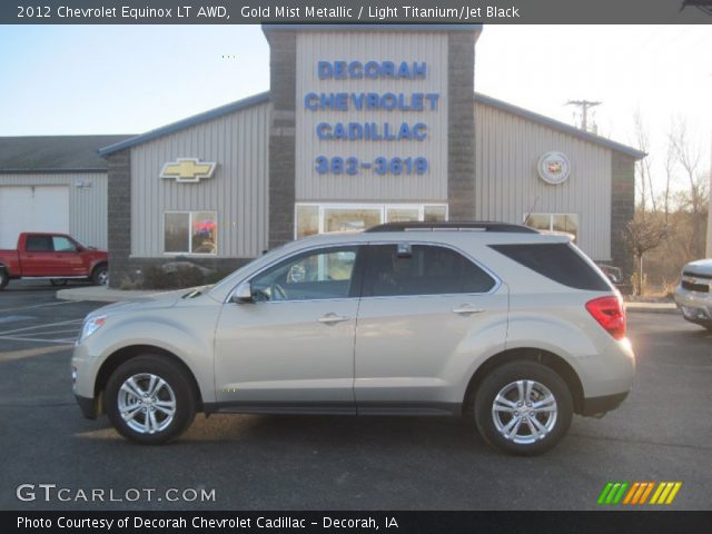 2012 Chevrolet Equinox LT AWD in Gold Mist Metallic