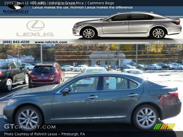 2009 Lexus LS 460 AWD in Verdigris Green Mica