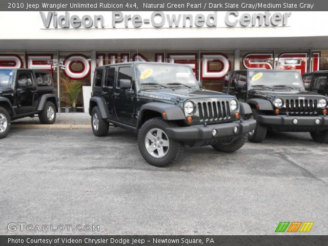 2010 Jeep Wrangler Unlimited Rubicon 4x4 in Natural Green Pearl