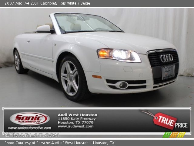 2007 Audi A4 2.0T Cabriolet in Ibis White
