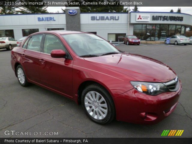 2010 Subaru Impreza 2.5i Premium Sedan in Camellia Red Pearl