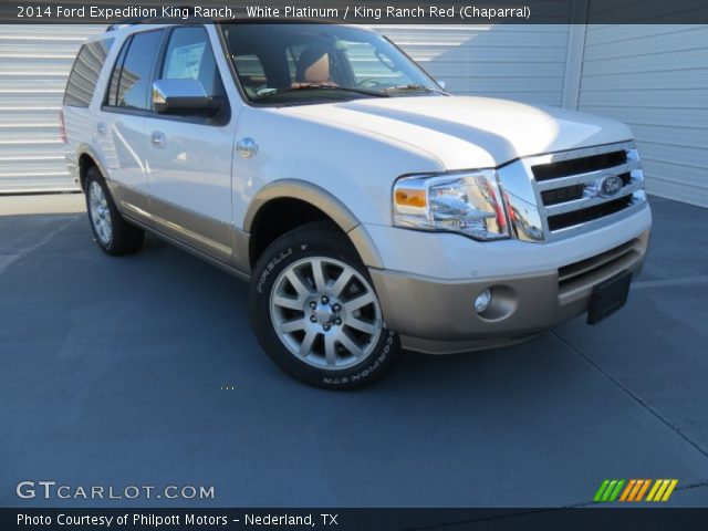 2014 Ford Expedition King Ranch in White Platinum
