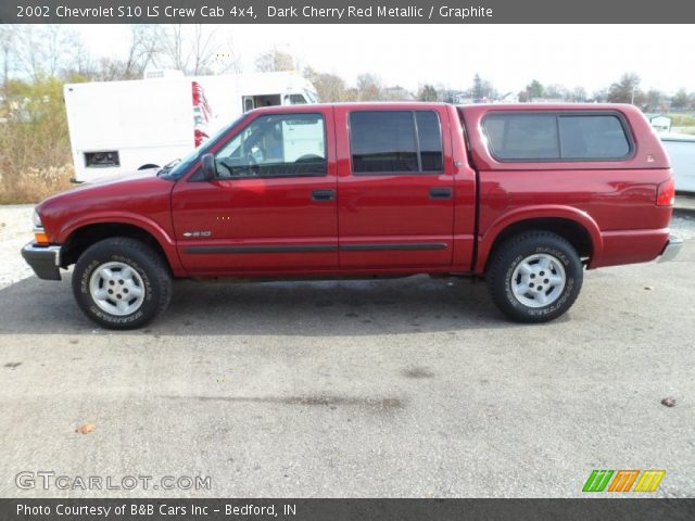2002 Chevrolet S10 LS Crew Cab 4x4 in Dark Cherry Red Metallic