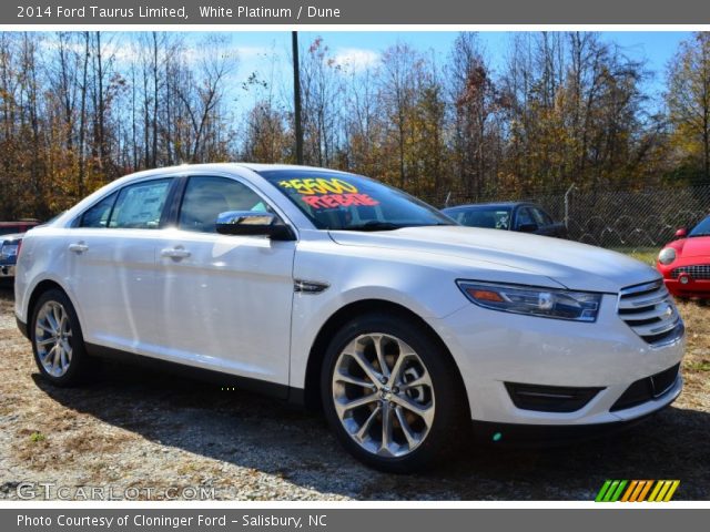 2014 Ford Taurus Limited in White Platinum