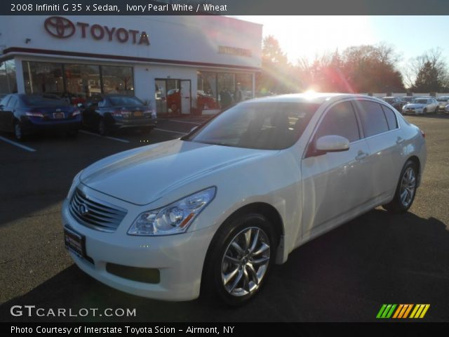 2008 Infiniti G 35 x Sedan in Ivory Pearl White