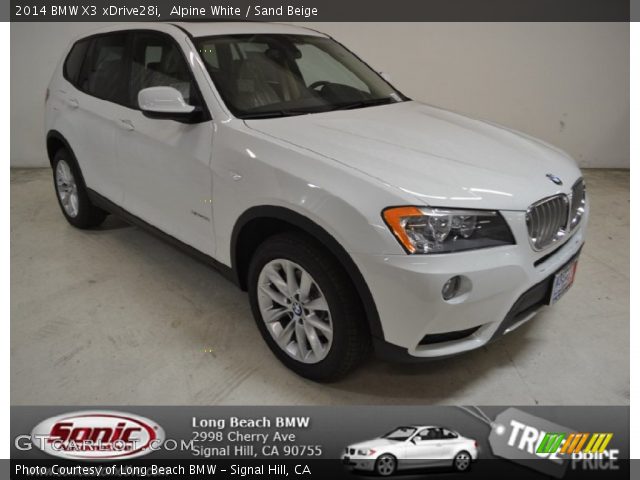 2014 BMW X3 xDrive28i in Alpine White