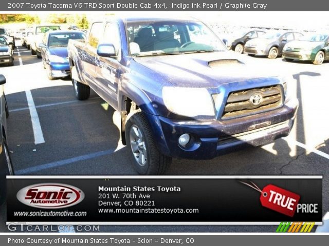 2007 Toyota Tacoma V6 TRD Sport Double Cab 4x4 in Indigo Ink Pearl