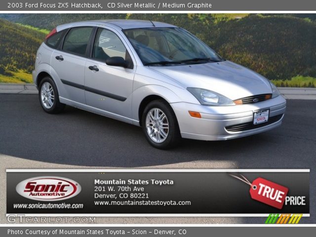 2003 Ford Focus ZX5 Hatchback in CD Silver Metallic