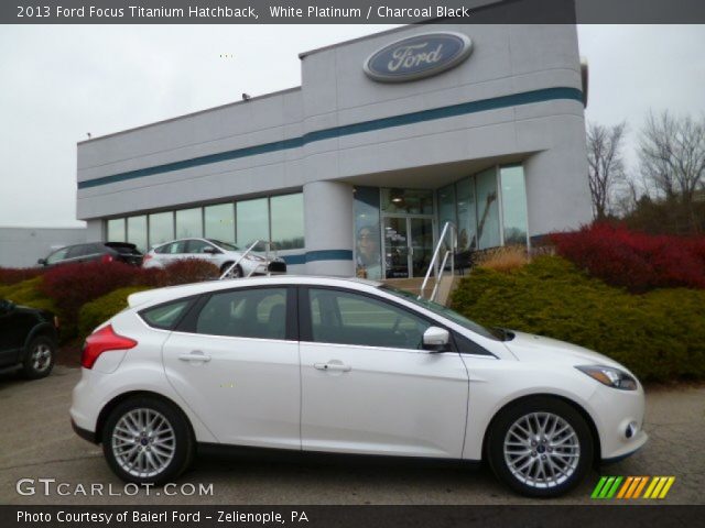 2013 Ford Focus Titanium Hatchback in White Platinum