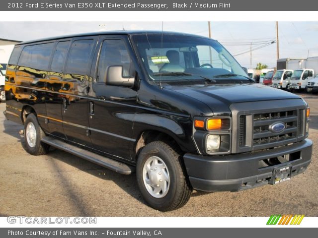 2012 Ford E Series Van E350 XLT Extended Passenger in Black