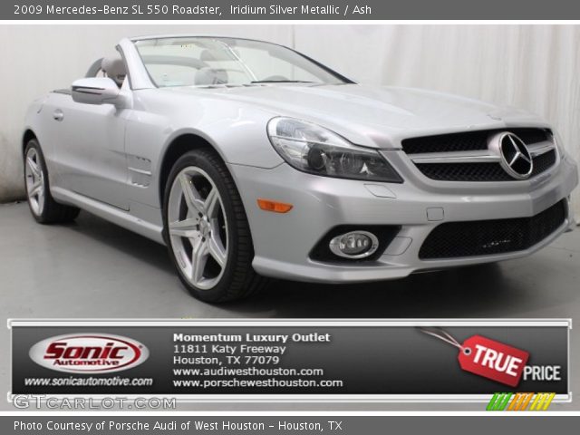 2009 Mercedes-Benz SL 550 Roadster in Iridium Silver Metallic