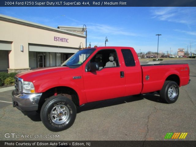 2004 Ford F250 Super Duty XLT SuperCab 4x4 in Red