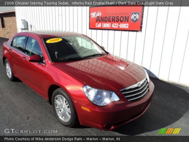 2008 Chrysler Sebring Touring Sedan in Inferno Red Crystal Pearl