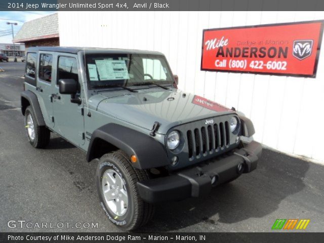 2014 Jeep Wrangler Unlimited Sport 4x4 in Anvil