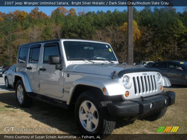 2007 Jeep Wrangler Unlimited Sahara in Bright Silver Metallic