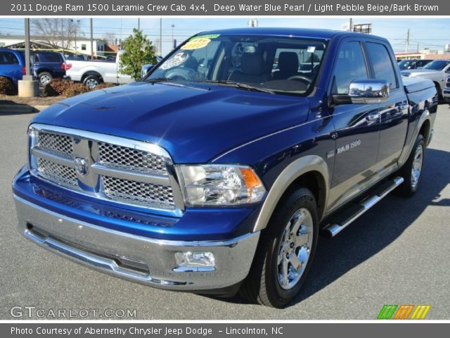 2011 Dodge Ram 1500 Laramie Crew Cab 4x4 in Deep Water Blue Pearl