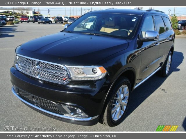 Brilliant Black Crystal Pearl 2014 Dodge Durango Citadel
