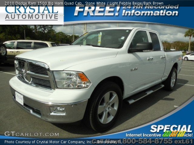 2010 Dodge Ram 1500 Big Horn Quad Cab in Stone White