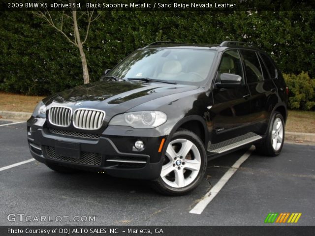 2009 BMW X5 xDrive35d in Black Sapphire Metallic