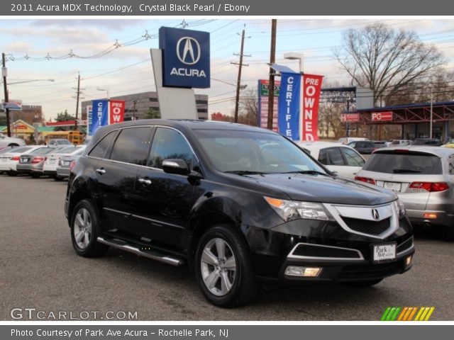 2011 Acura MDX Technology in Crystal Black Pearl