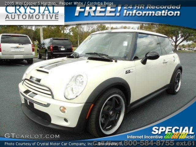 2005 Mini Cooper S Hardtop in Pepper White