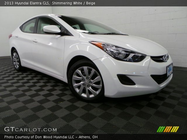 2013 Hyundai Elantra GLS in Shimmering White