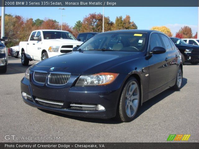 2008 BMW 3 Series 335i Sedan in Monaco Blue Metallic