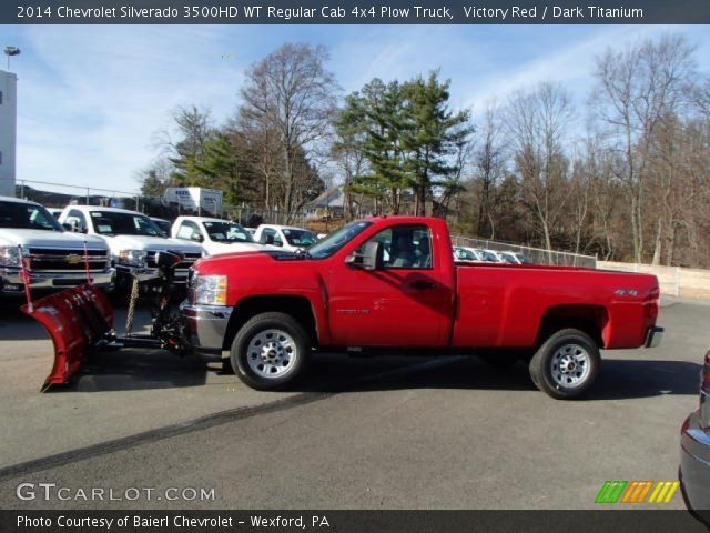 2014 Chevrolet Silverado 3500HD WT Regular Cab 4x4 Plow Truck in Victory Red