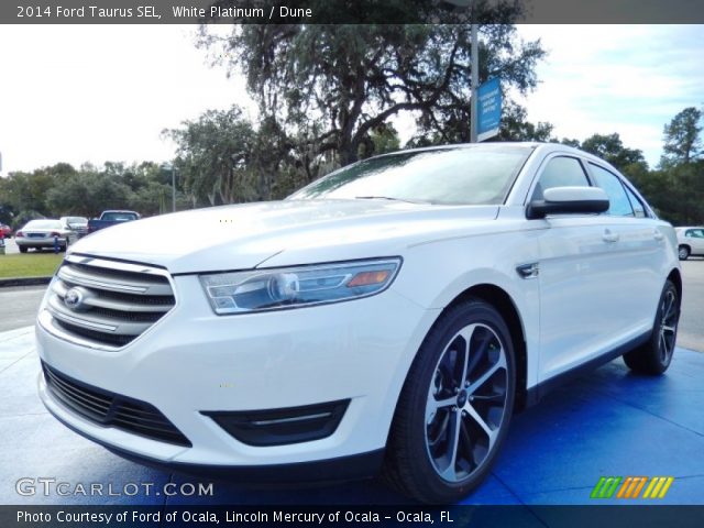 2014 Ford Taurus SEL in White Platinum