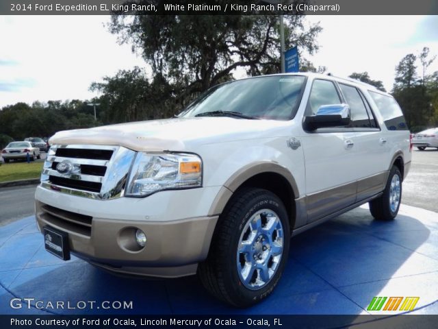 2014 Ford Expedition EL King Ranch in White Platinum