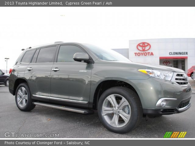 2013 Toyota Highlander Limited in Cypress Green Pearl